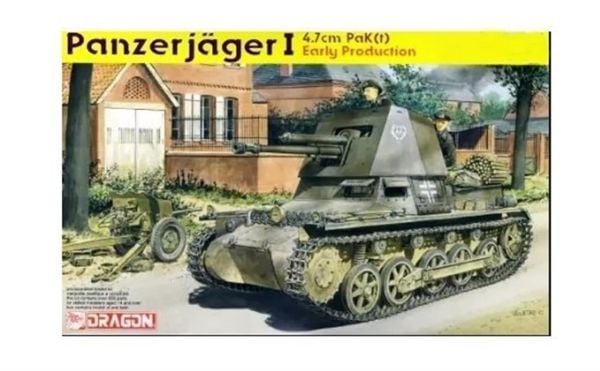Dragon 6258 1/35 Ölçek, Panzerjager-I 4.7cm PaK(t) Tanksavar Aracı  Plastik Model Kiti