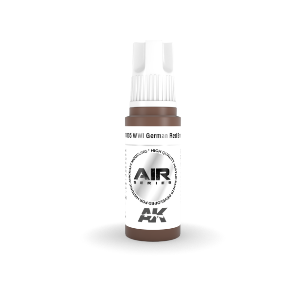 AK 11805 17 ml. WWI German Red Brown, Aircraft Serisi 3GEN Akrilik Model Boyası