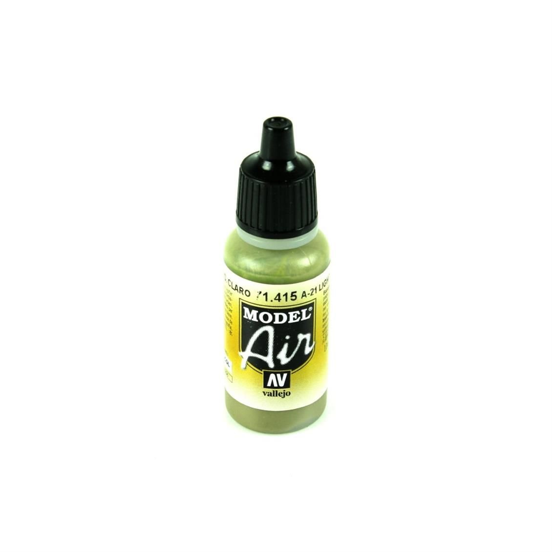 Vallejo 71415 17 Ml A-21 Lıght Greysh Brown, Model Air Serisi Model Boyası