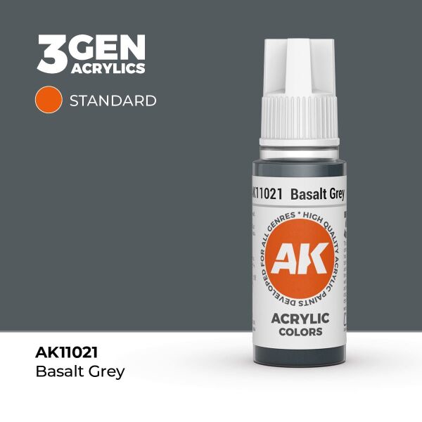 AK 11021 17 ml. Basalt Grey, 3GEN Akrilik Model Boyası