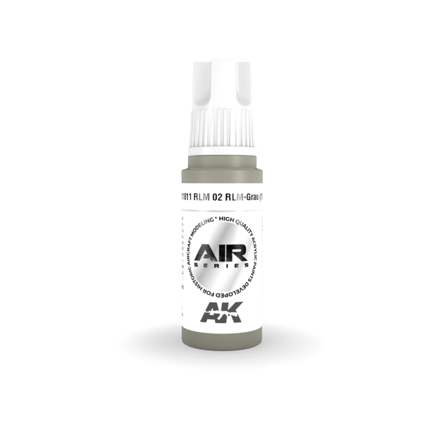 AK 11811 17 ml. RLM 02 RLM-Grau (1938), Aircraft Serisi 3GEN Akrilik Model Boyası