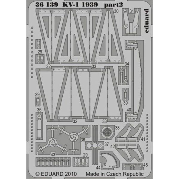 Eduard 36139 Kv-1 1939 - For Tru- Std.Photo Etched Sets