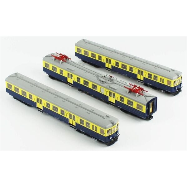 Piko 51452 1/87 Ölçek, PKP IV, Triebzug EN 57, 3 Vagonlu, Elektrikli Model Tren