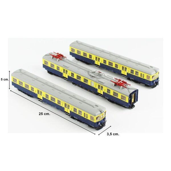 Piko 51452 1/87 Ölçek, PKP IV, Triebzug EN 57, 3 Vagonlu, Elektrikli Model Tren
