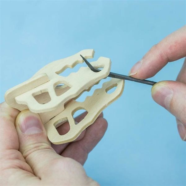 Vallejo T03003 Eğik Uclu Eğe Seti, 10 Adet