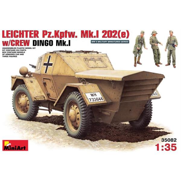 MiniArt Leichter Pz.Kpfw. MkI 202(e) Mürettebat ile birlikte