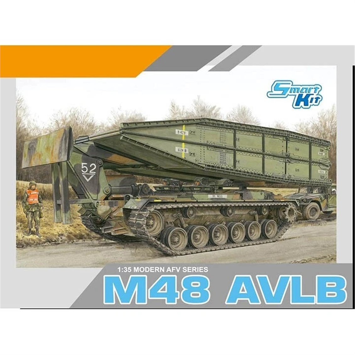 Dragon 3606 1/35 Ölçek, M48 AVLB Köprücü Tankı, Plastik Model Kiti