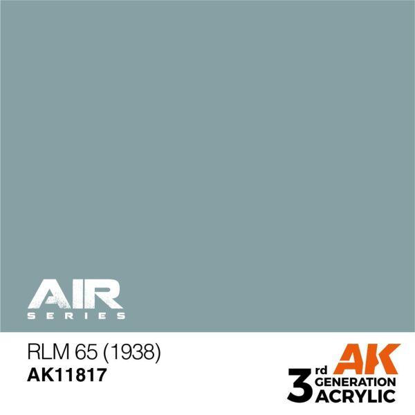AK 11817 17 ml. RLM 65 (1938), Aircraft Serisi 3GEN Akrilik Model Boyası