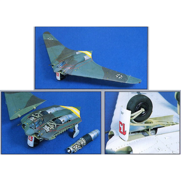 Dragon 5505 1/48 Ölçek, Horten Ho229A-1 Uçan Kanat, Plastik Model Kiti