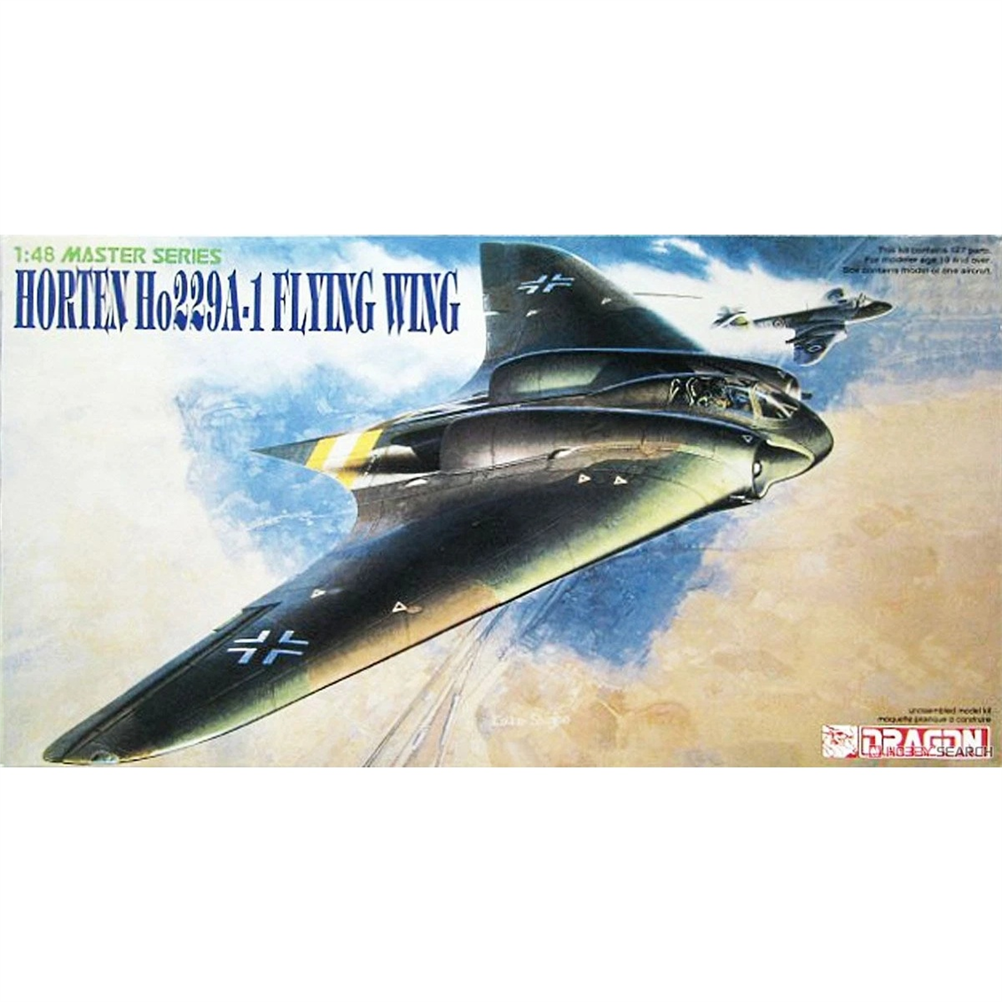 Dragon 5505 1/48 Ölçek, Horten Ho229A-1 Uçan Kanat, Plastik Model Kiti