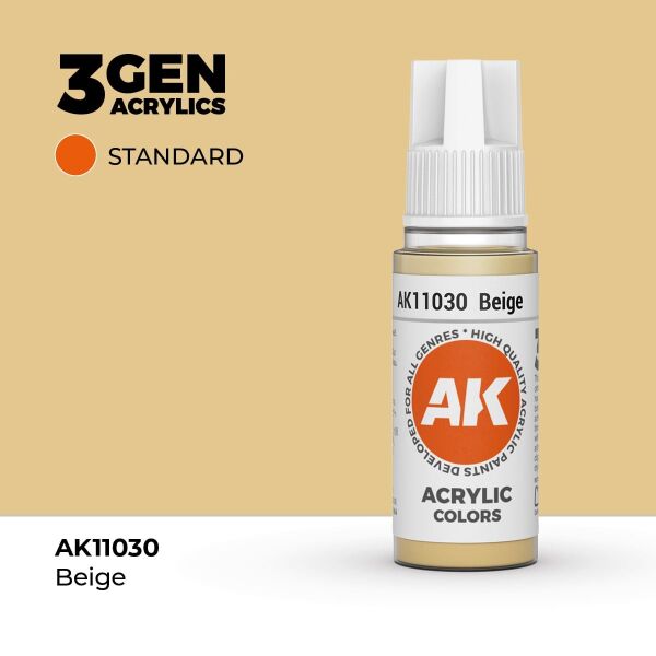 AK 11030 17 ml. Beige, 3GEN Akrilik Model Boyası