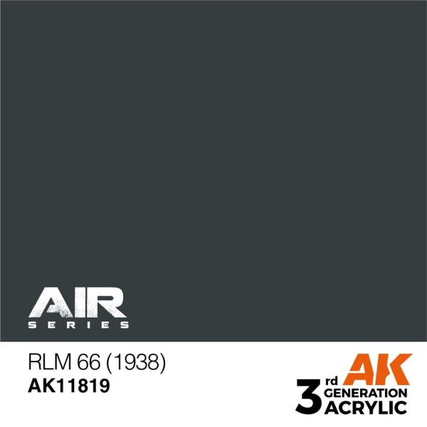 AK 11819 17 ml. RLM 66 (1938), Aircraft Serisi 3GEN Akrilik Model Boyası