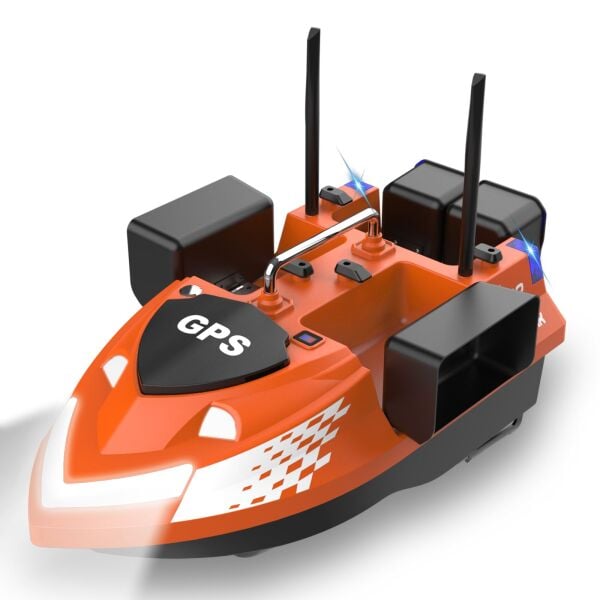Flytec V802 Pro 500M Menzilli, GPS'li, 160 Konumlu, Oto Eve Dönüş, Yüksek Kapasiteli Batarya, Yüksek Hızlı (25Km/S Hız) Balık, Sazan Yemleme Teknesi ve Botu Normal Paket