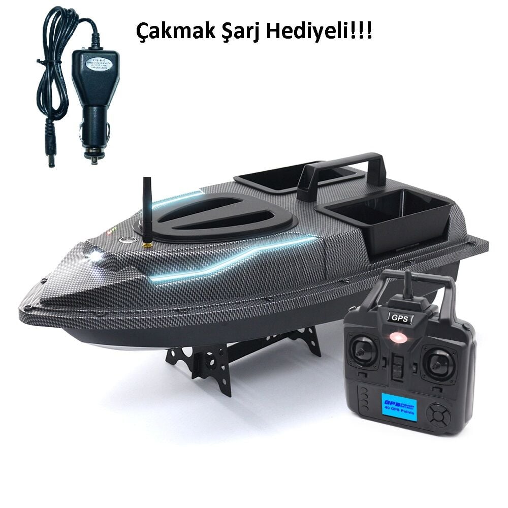 Flytec V900 500M GPS'li Balık, Sazan Yemleme Teknesi ve Botu + Çakmak Şarj Hediyeli