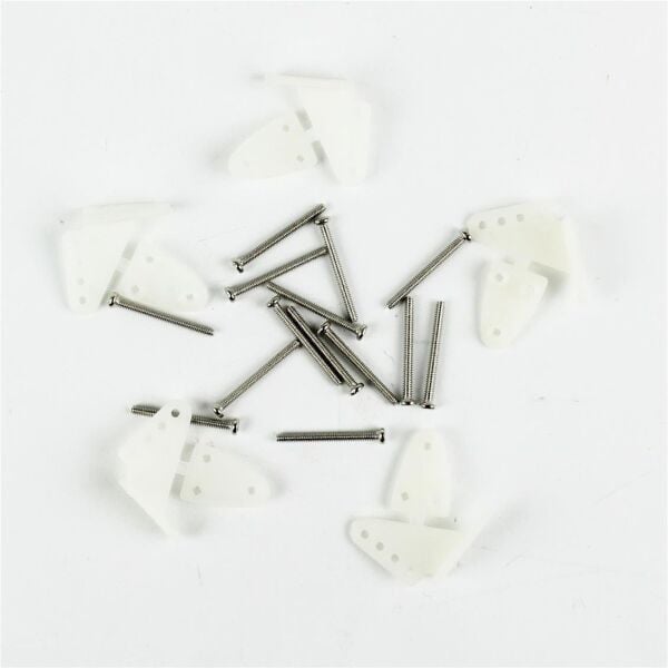 Haoye HY007-00502A Orta Boy Plastik Yeke ve Vidaları, 16.5×20 mm, 5 Adet
