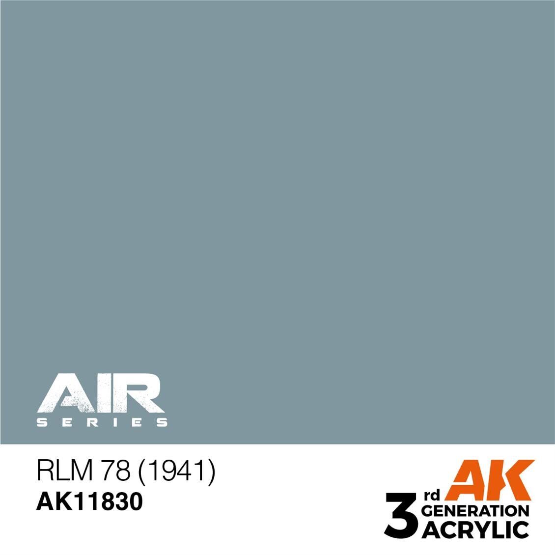 AK 11830 17 ml. RLM 78 (1941), Aircraft Serisi 3GEN Akrilik Model Boyası