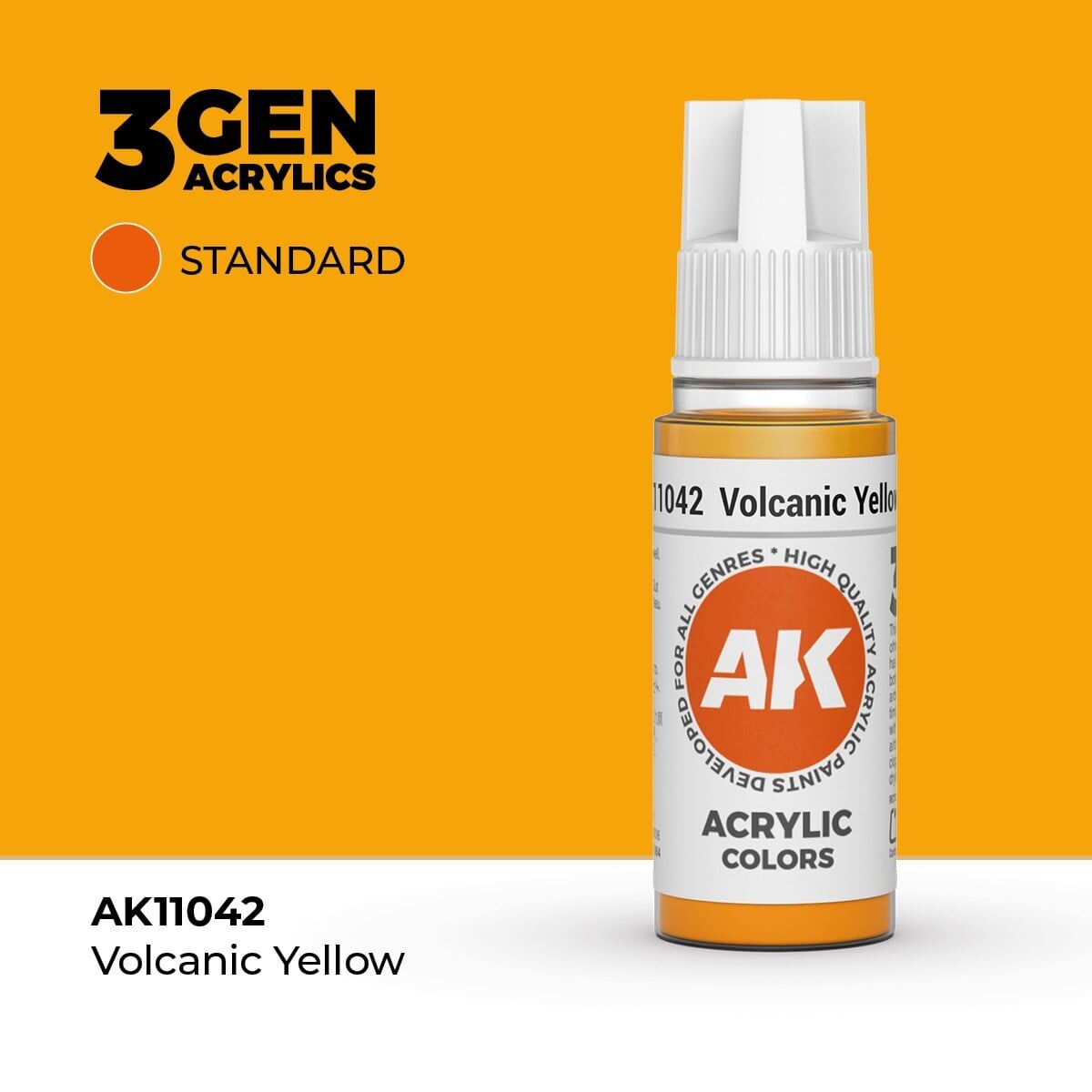 AK 11042 17 ml. Volcanic Yellow, 3GEN Akrilik Model Boyası