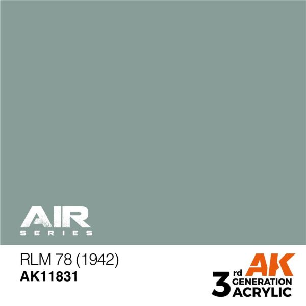 AK 11831 17 ml. RLM 78 (1942), Aircraft Serisi 3GEN Akrilik Model Boyası