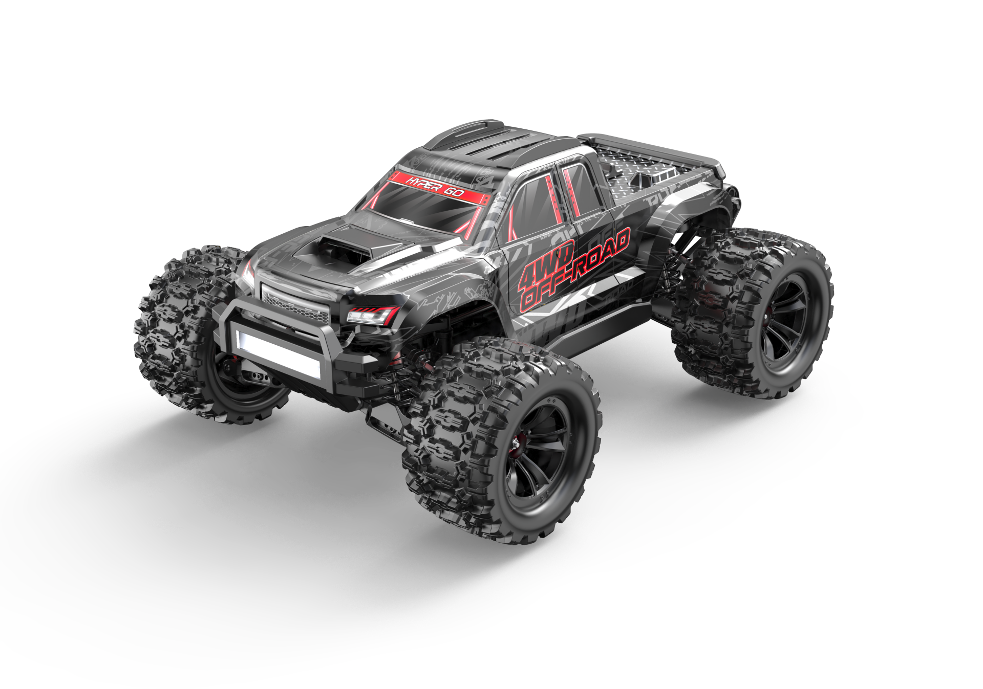 MJX 1/10 10208 Hyper GO 4x4 Fırçasız (Brushless) Motor ve Escli, Su Geçirmez (Waterproof) 2.4 Ghz. Uzaktan Kumandalı Arazi Aracı