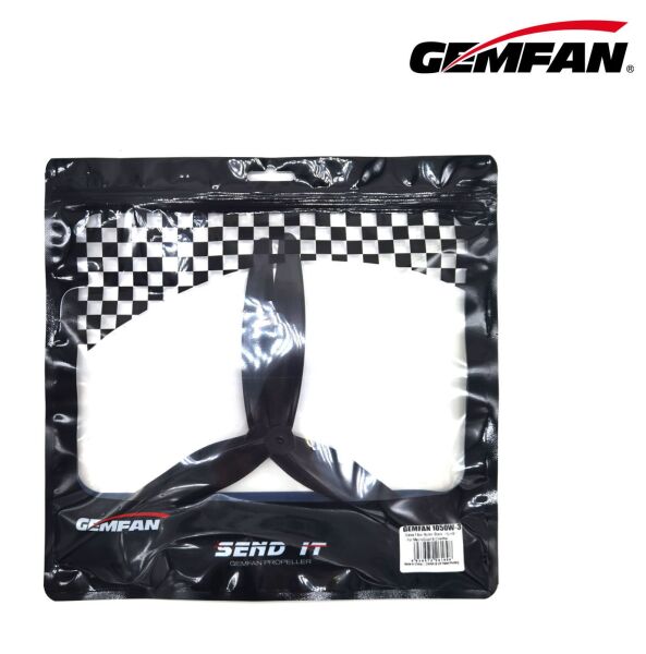 Gemfan 1050 3-Pal Pervane (CW & CCW) 10x5 Fiber Glass Nylon (2 Adet)