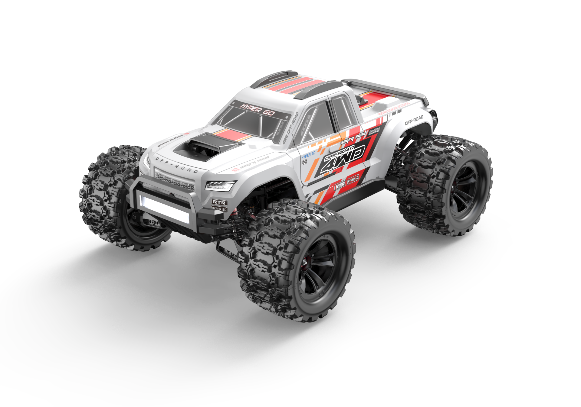MJX 1/10 10208 Hyper GO 4x4 Fırçasız (Brushless) Motor ve Escli, Su Geçirmez (Waterproof) 2.4 Ghz. Uzaktan Kumandalı Arazi Aracı