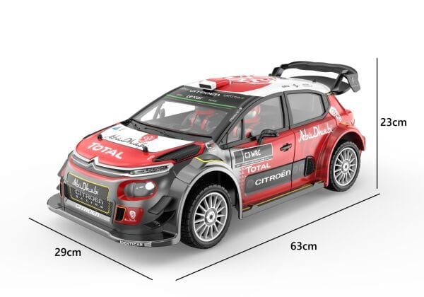 MJX 1/7 Citroen C3 WRC 7303 Hyper GO 4x4 Fırçasız (Brushless) Motor ve Escli, Su Geçirmez (Waterproof) 2.4 Ghz. Uzaktan Kumandalı Ralli Aracı Normal Paket