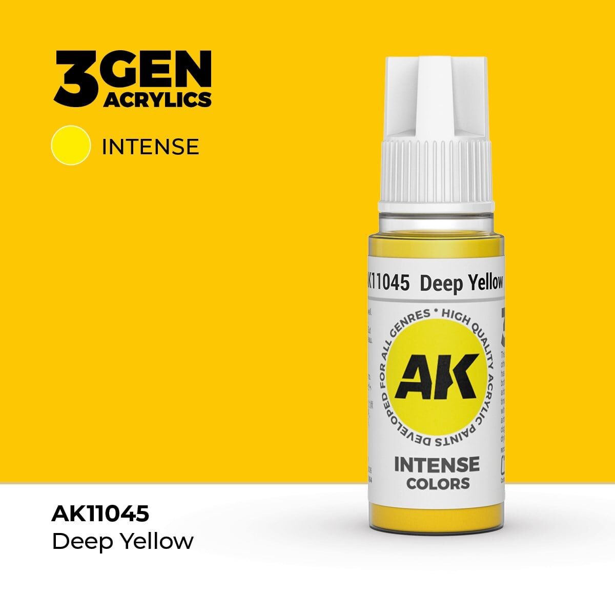 AK 11045 17 ml. Deep Yellow, 3GEN Akrilik Model Boyası