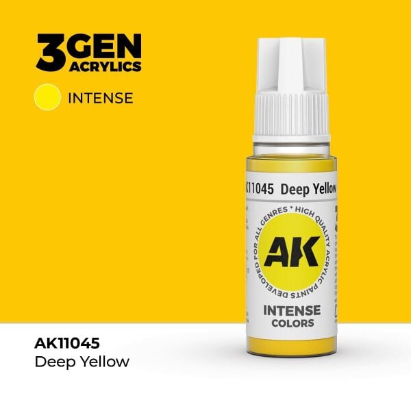 AK 11045 17 ml. Deep Yellow, 3GEN Akrilik Model Boyası