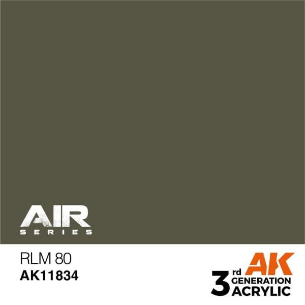 AK 11834 17 ml. RLM 80, Aircraft Serisi 3GEN Akrilik Model Boyası