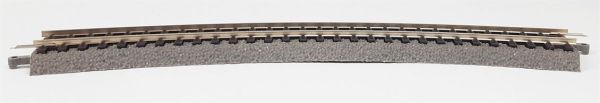 Piko 55412 1/87 Ölçek, Ray Yataklı, R2, 30', r=422 mm. Dönüşlü Model Tren Rayı
