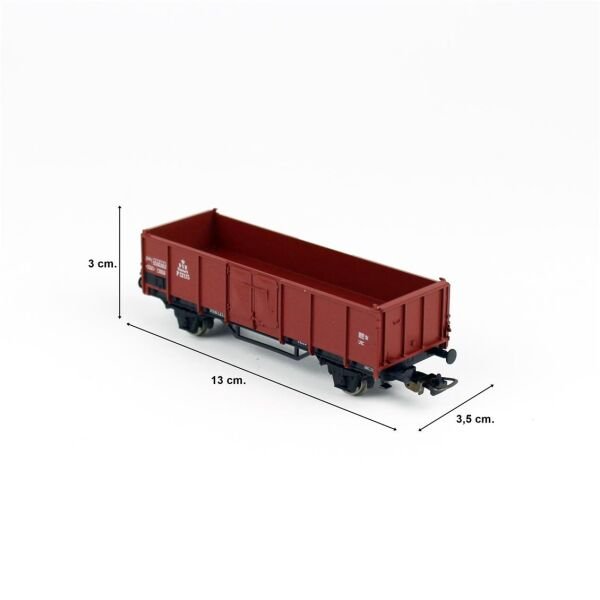Piko 54988 1/87 Ölçek, DSB III, Yüksek Kenarlı, Açık, Model Tren Yük Vagonu