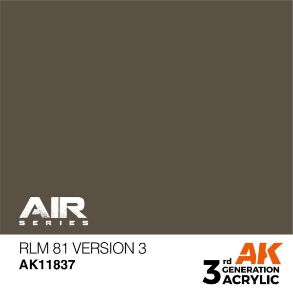 AK 11837 17 ml. RLM 81 Version 3, Aircraft Serisi 3GEN Akrilik Model Boyası