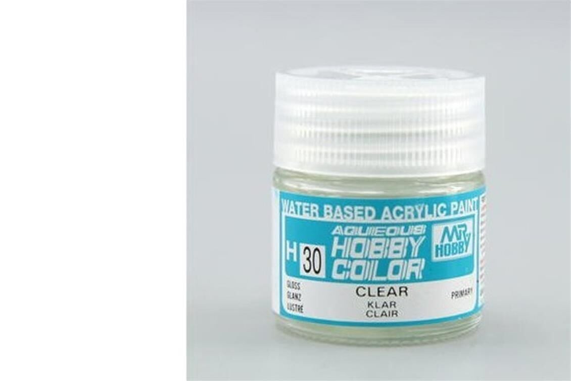 Mr.Hobby H-030 10 ml. Clear, Aqueous Serisi Model Boyası