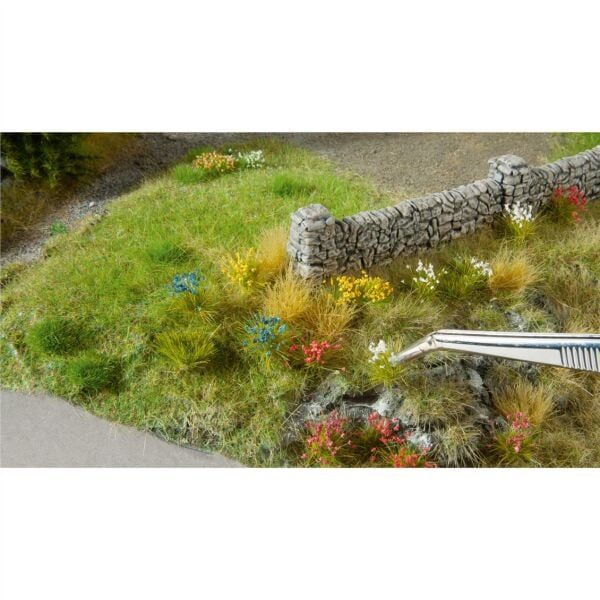 Noch 6805 Karışık Renkli Çiçekler-B, 250 Adet, Diorama Malzemesi