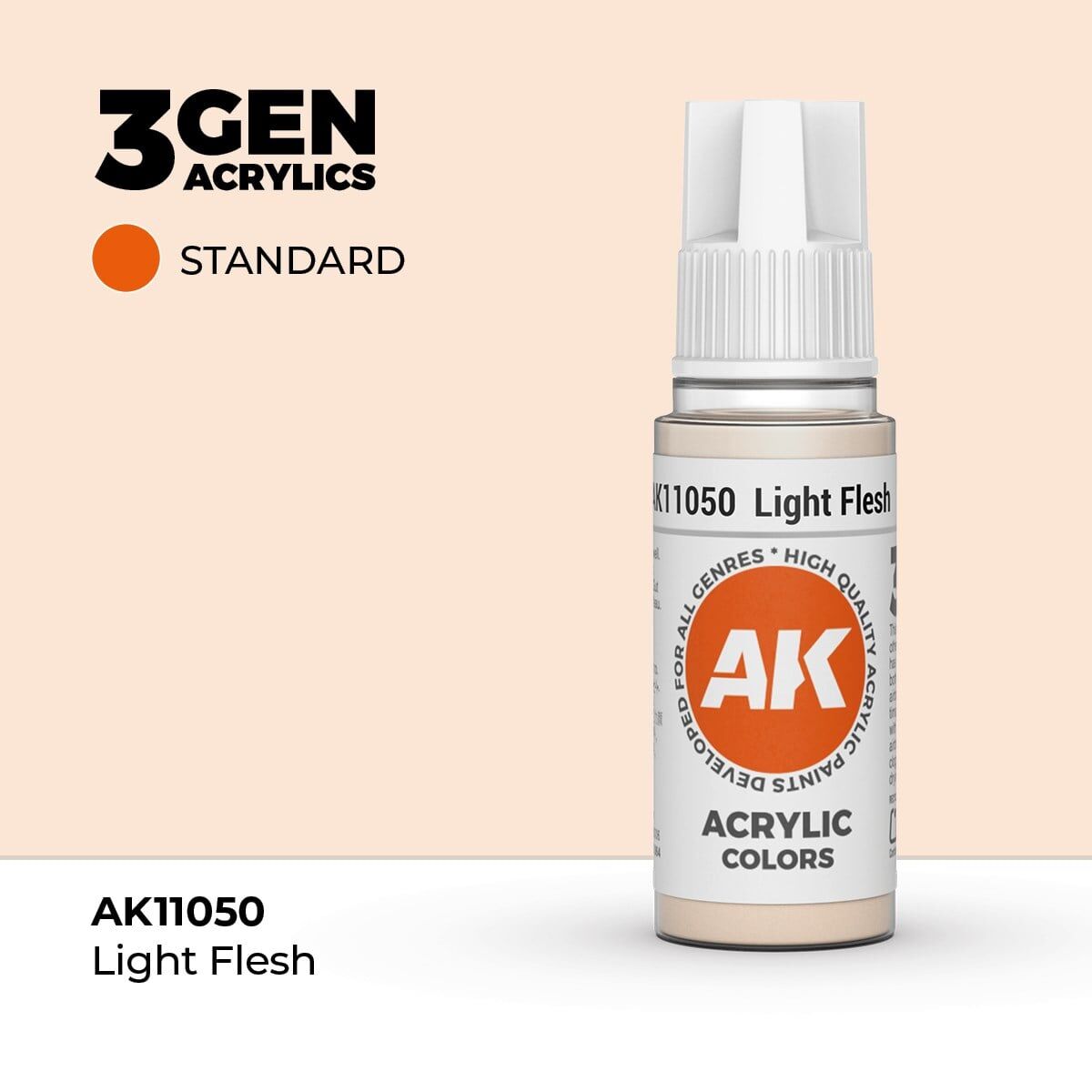 AK 11050 17 ml. Light Flesh, 3GEN Akrilik Model Boyası