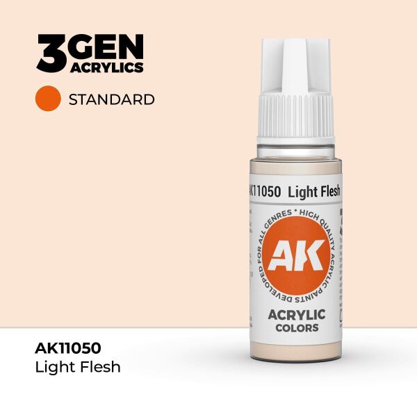 AK 11050 17 ml. Light Flesh, 3GEN Akrilik Model Boyası