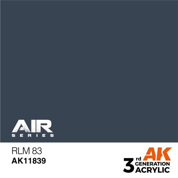 AK 11839 17 ml. RLM 83, Aircraft Serisi 3GEN Akrilik Model Boyası