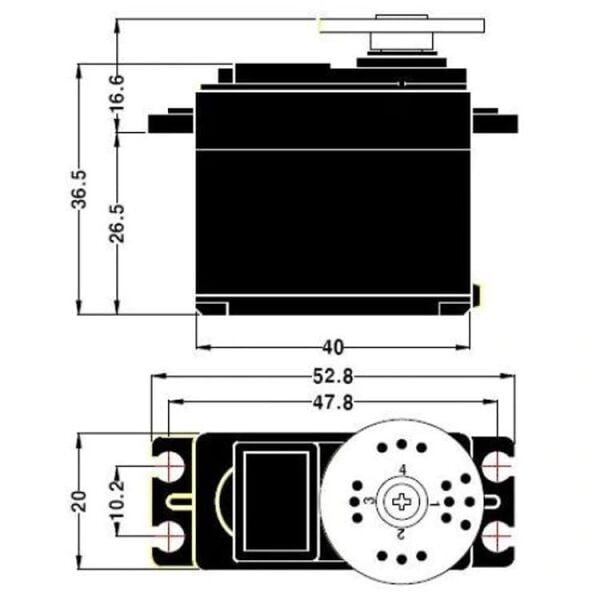 MG995 Metal Dişli Dijital 15Kg Torklu Servo Motor