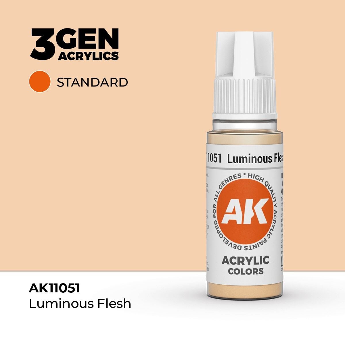 AK 11051 17 ml. Luminous Flesh, 3GEN Akrilik Model Boyası