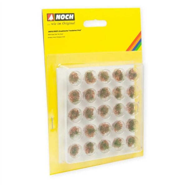 Noch 6910 Kurumuş Çimen Kümeleri, 6 mm, 25 Adet, Diorama Malzemesi