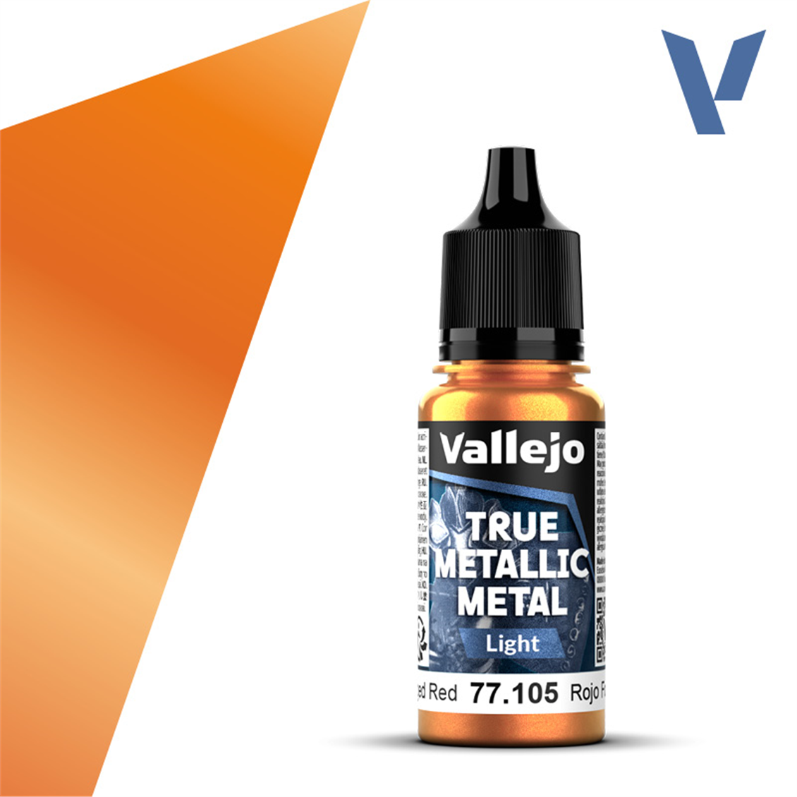 Vallejo 77105 18 ml. Forged Red, Light, True Metallic Metal (TMM) Serisi Model Boyası
