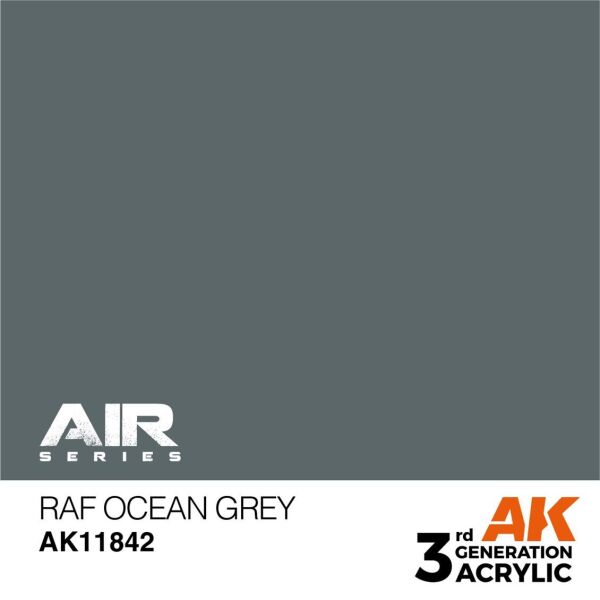 AK 11842 17 ml. RAF Ocean Grey, Aircraft Serisi 3GEN Akrilik Model Boyası