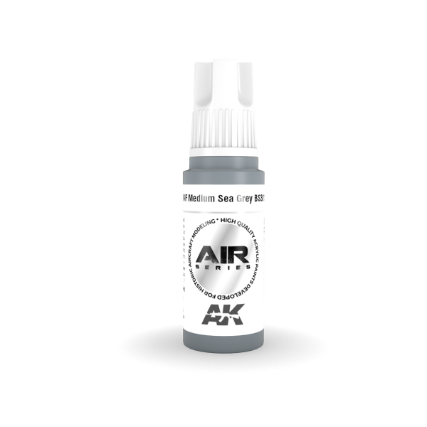 AK 11843 17 ml. RAF Medium Sea Grey BS381C/637, Aircraft Serisi 3GEN Akrilik Model Boyası