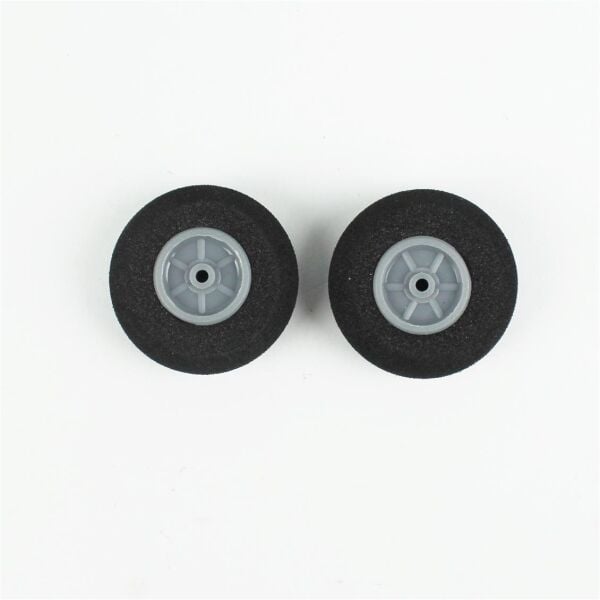 Haoye HY006-00103 Süper Hafif Tekerlek, Sünger Lastikli, Gri, Dış Çap 30mm.× Göbek 2mm× Genişlik 12mm, 1.8 gr, 2 Adet
