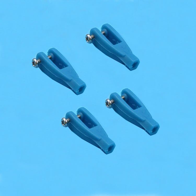 Plastik Clevis HD L24mm İç:2.2mm (4 Adet) Mavi