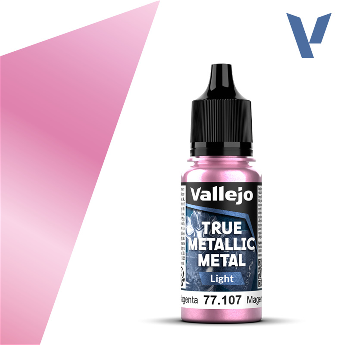 Vallejo 77107 18 ml. Crimson Magenta, Light, True Metallic Metal (TMM) Serisi Model Boyası