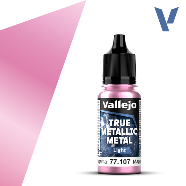 Vallejo 77107 18 ml. Crimson Magenta, Light, True Metallic Metal (TMM) Serisi Model Boyası