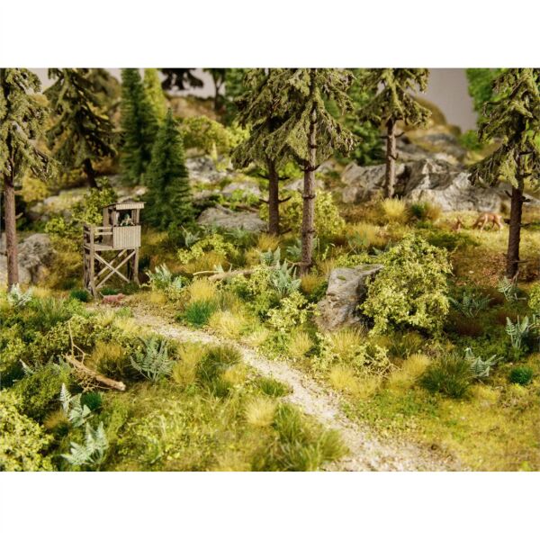 Noch 7009 Çimen Kümeleri, Donuk Renkli, 6 mm, 104 Adet, Diorama Malzemesi