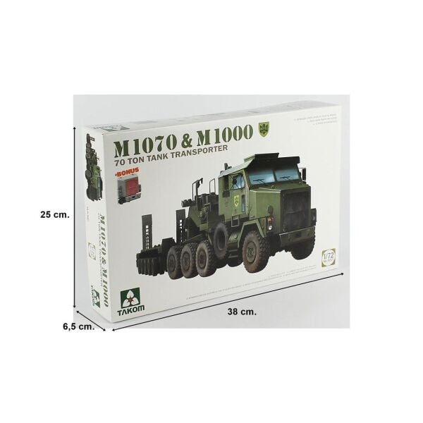 Takom 5021 1/35 Ölçek, M1070 Çekici ve M1000 Römorklu, 70 Ton Tank Taşıyıcı Plastik Model Kiti