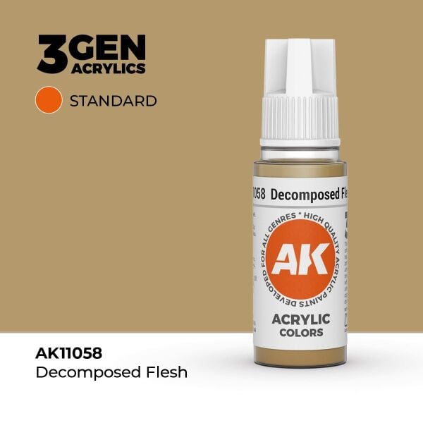 AK 11058 17 ml. Decomposed Flesh, 3GEN Akrilik Model Boyası